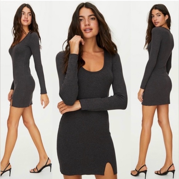 Aritzia Wilfred Free Nova Dress Scoop Neck
Ribbed Long Sleeve Mini Sz Small NWT - Picture 1 of 7
